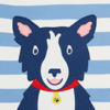 Cornflower Stripe/Collie Dog