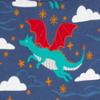 Navy Dragon Skies