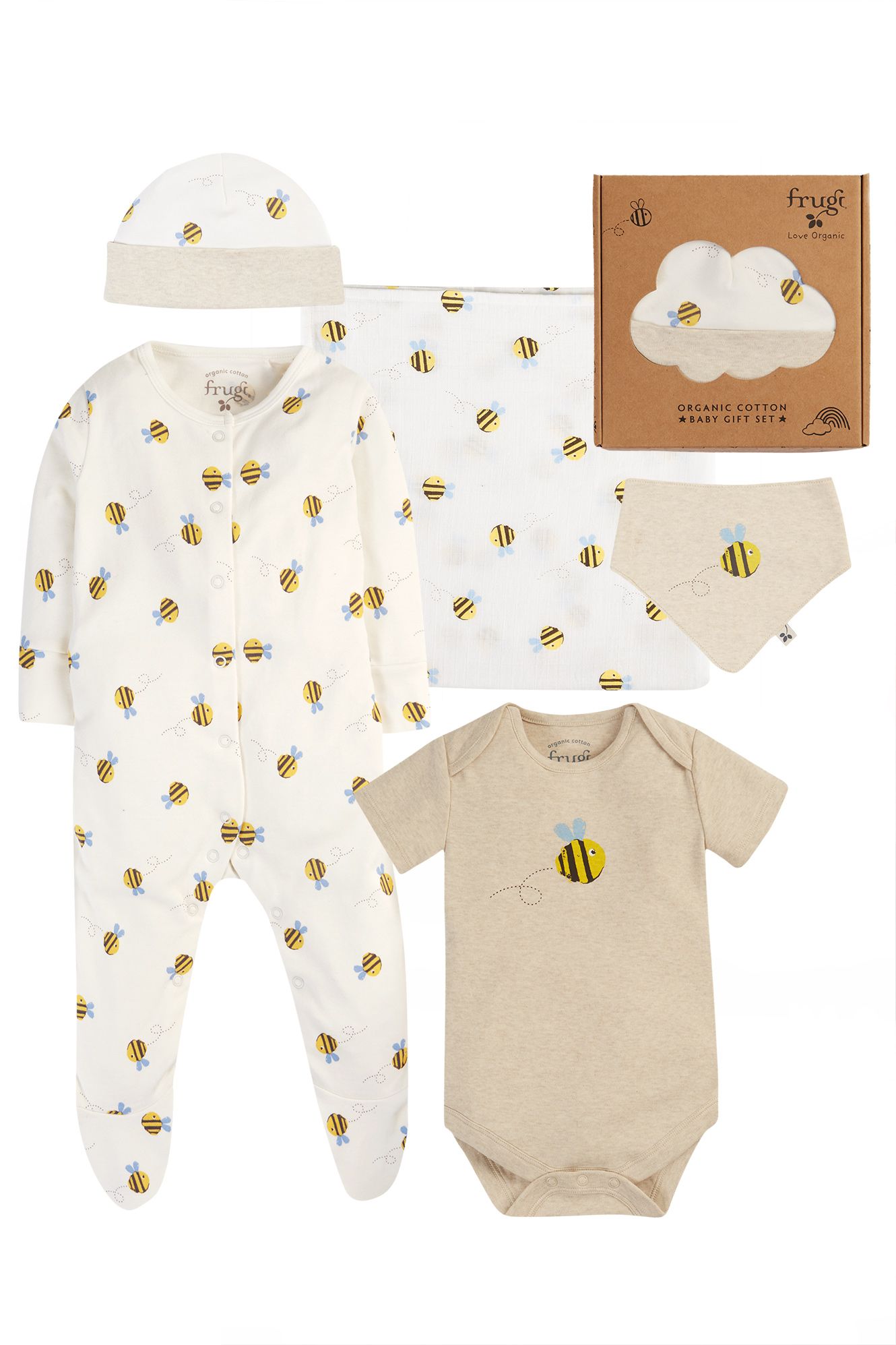 Buzzy Bee Muslin Gift Set