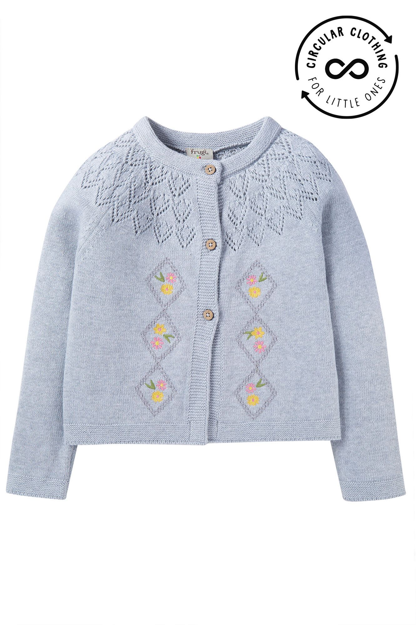 Lil Legs Pointelle Circle Set - Blue