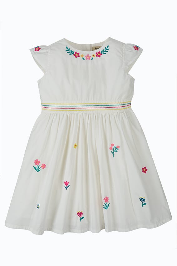 Rosy Embroidered Dress