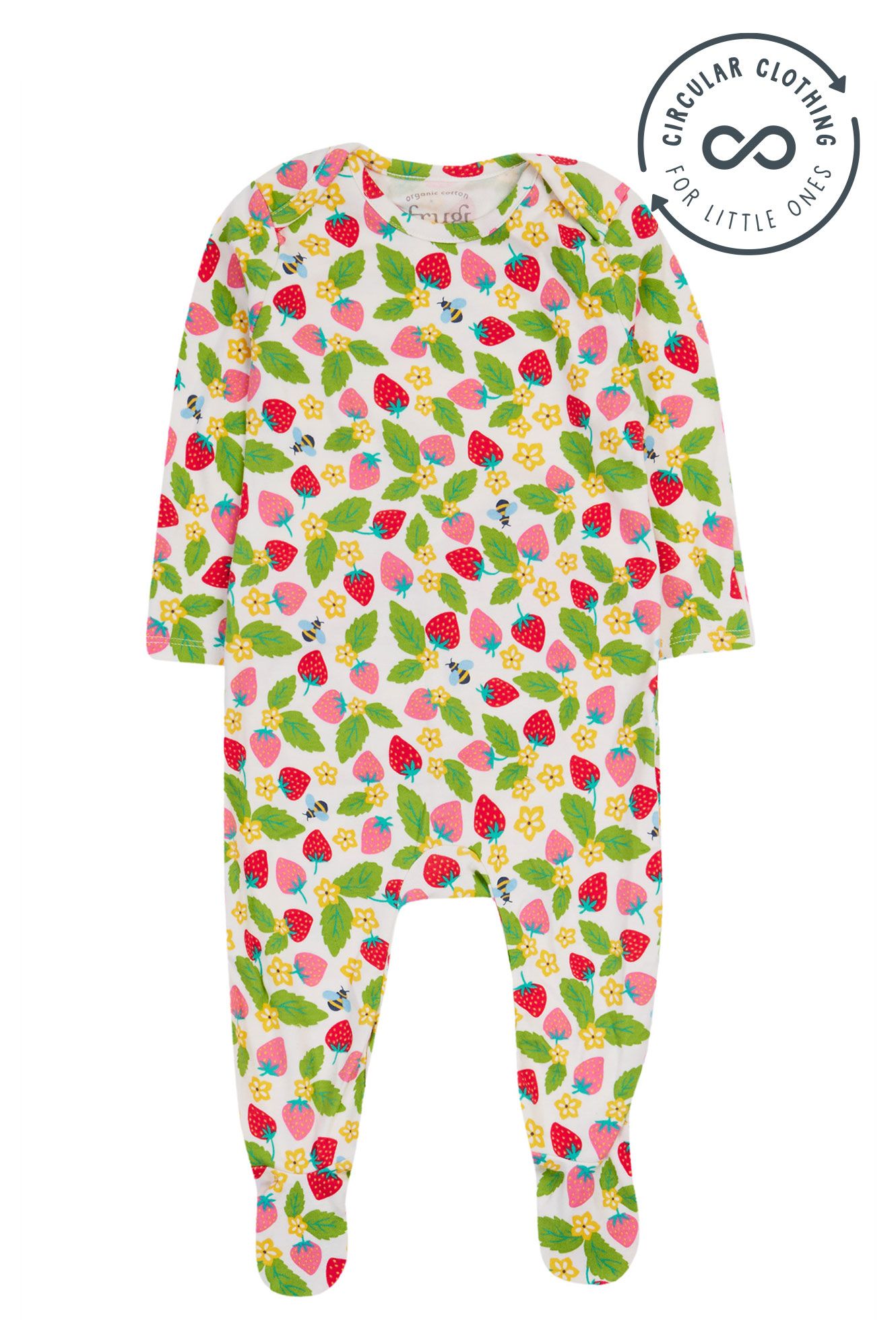 Einfach anzuziehender bedruckter Babygrow