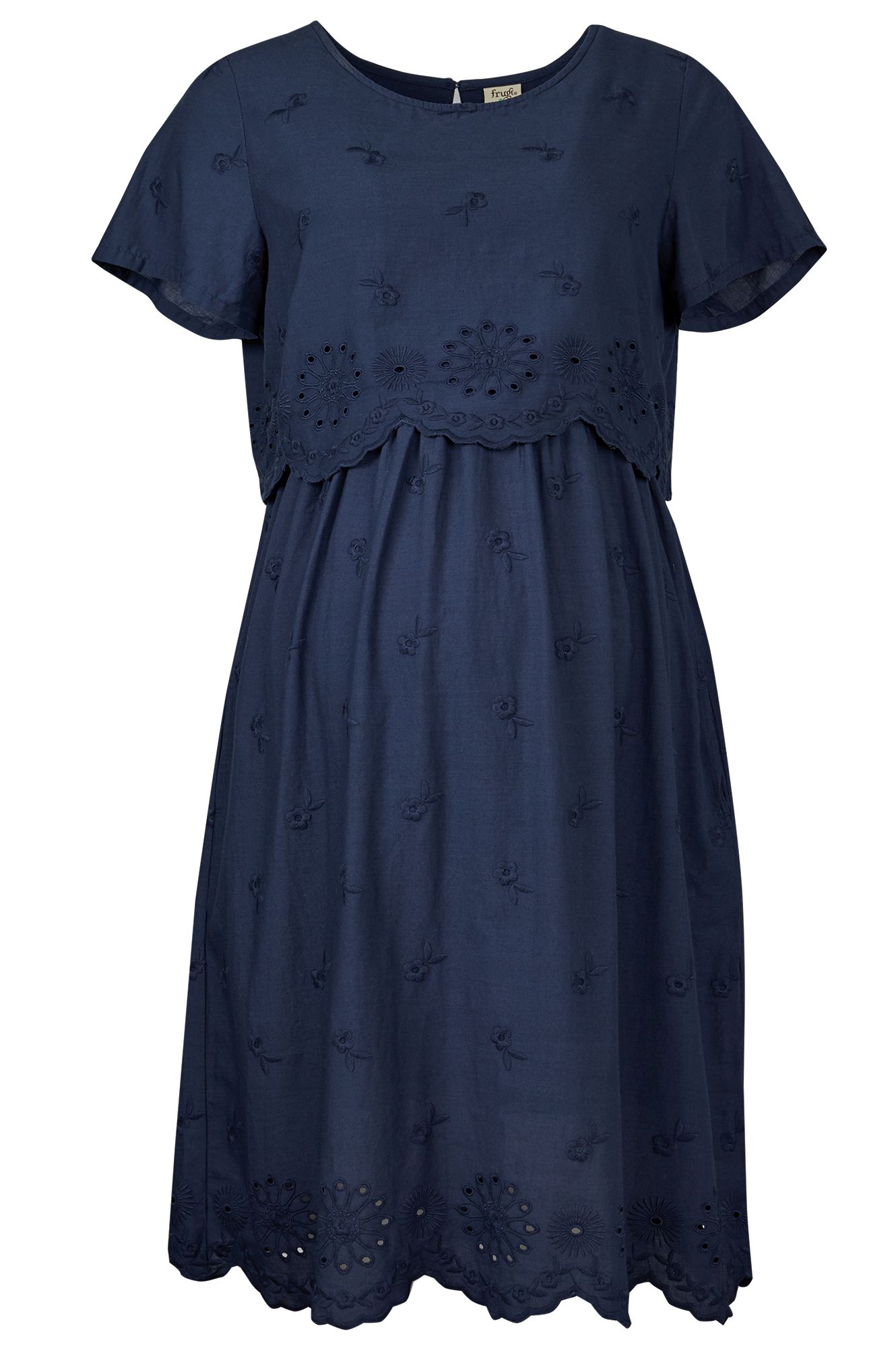 Schiffli Maternity & Nursing Dress