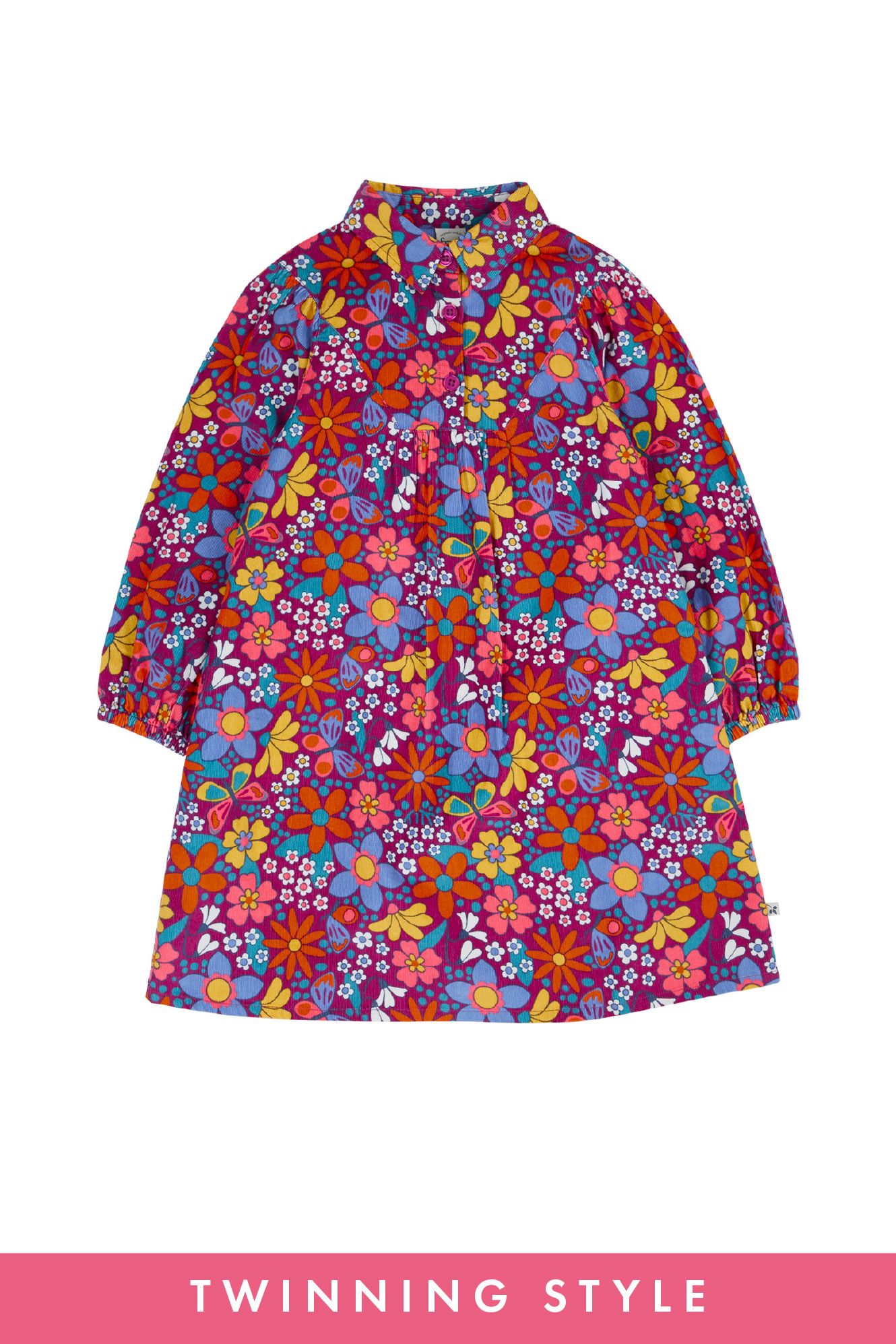 Elsie Cordkleid mit Print