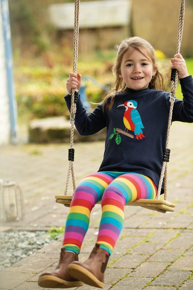 Striped leggings discount