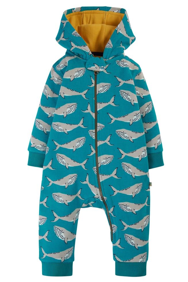 Frugi Snuggle Suit Baby Girl Frugi Organic Baby Ted Fleece Snuggle